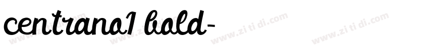 centrano1 bold字体转换